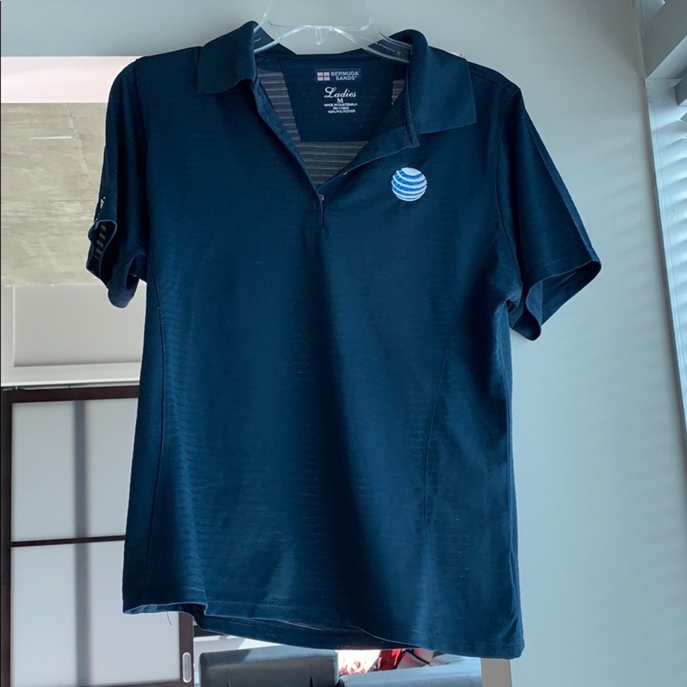 ATT Women’s Navy Golf Polo S